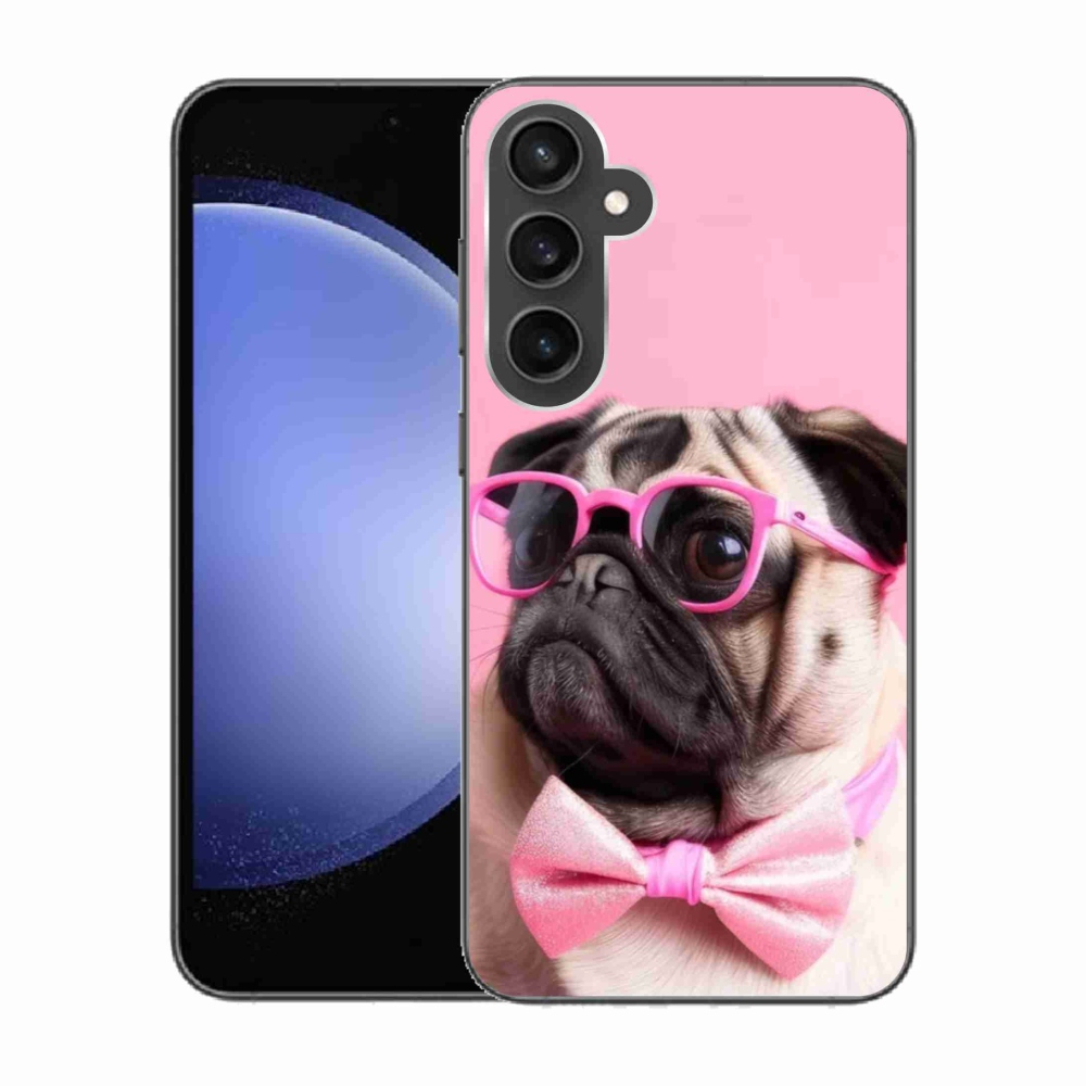 Gelový kryt mmCase na Samsung Galaxy S23 FE - stylový mops