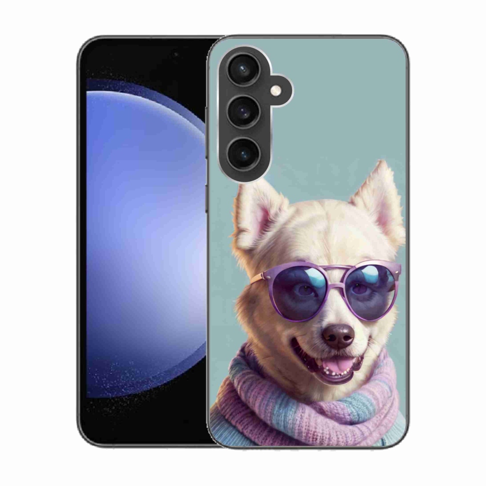 Gelový kryt mmCase na Samsung Galaxy S23 FE - stylový německý špic