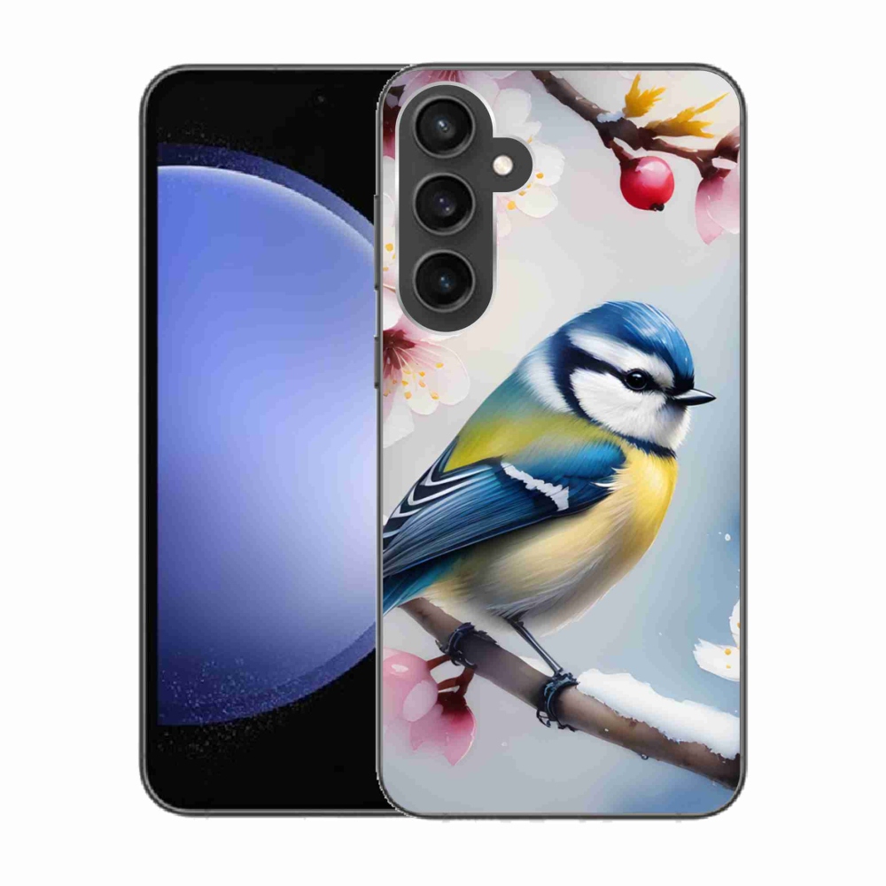 Gelový kryt mmCase na Samsung Galaxy S23 FE - sýkorka