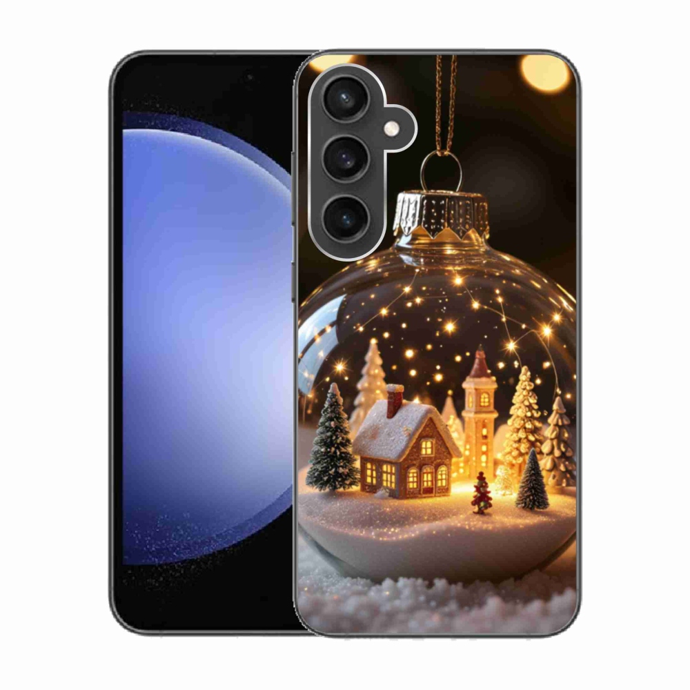 Gelový kryt mmCase na Samsung Galaxy S23 FE - vánoční koule 3