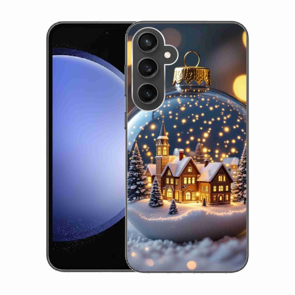 Gelový kryt mmCase na Samsung Galaxy S23 FE - vánoční koule 4