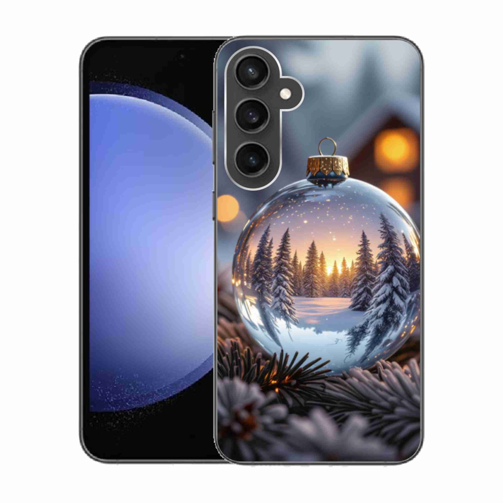 Gelový kryt mmCase na Samsung Galaxy S23 FE - vánoční ozdoba