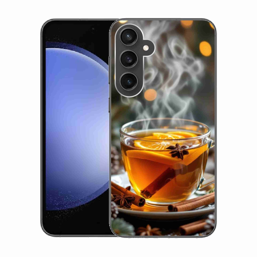 Gelový kryt mmCase na Samsung Galaxy S23 FE - vánoční punč