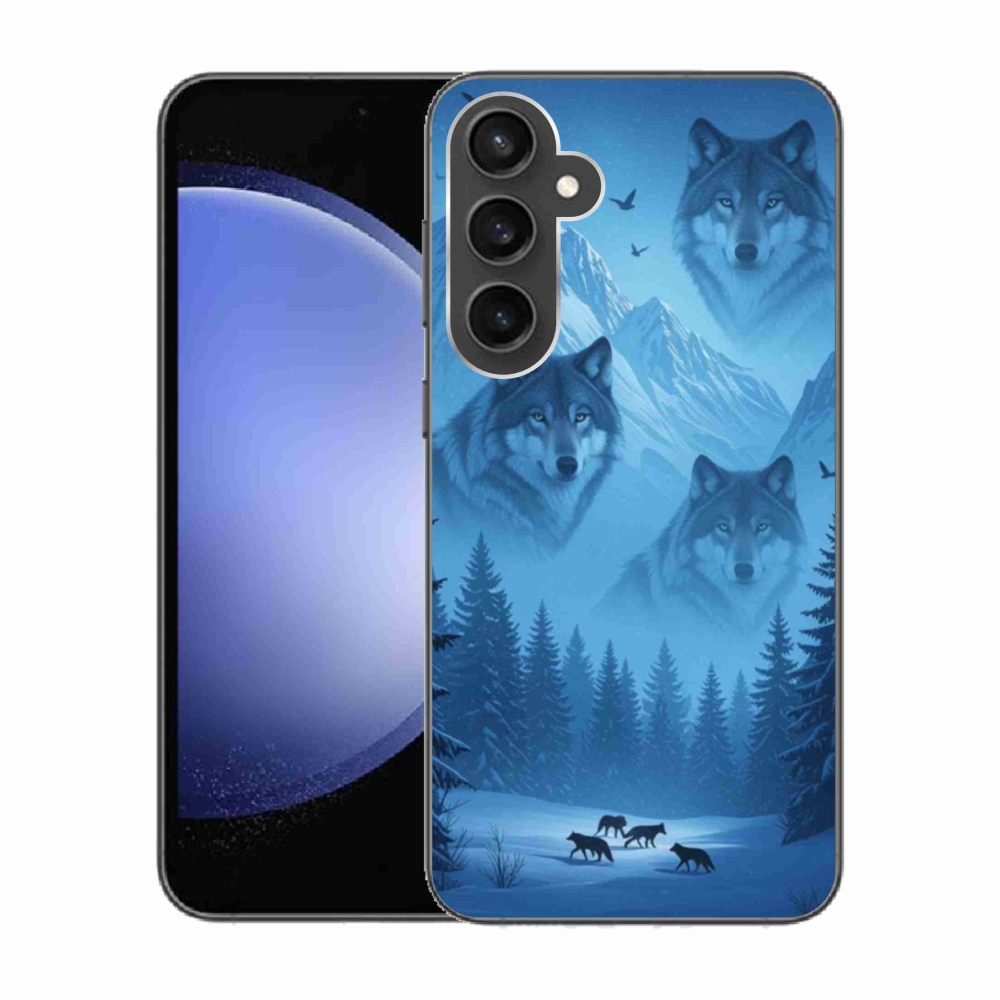 Gelový kryt mmCase na Samsung Galaxy S23 FE - vlčí smečka