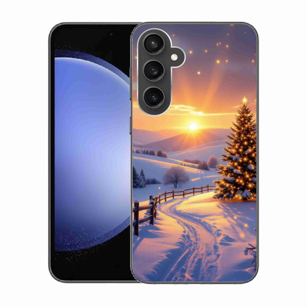 Gelový kryt mmCase na Samsung Galaxy S23 FE - zimní krajina