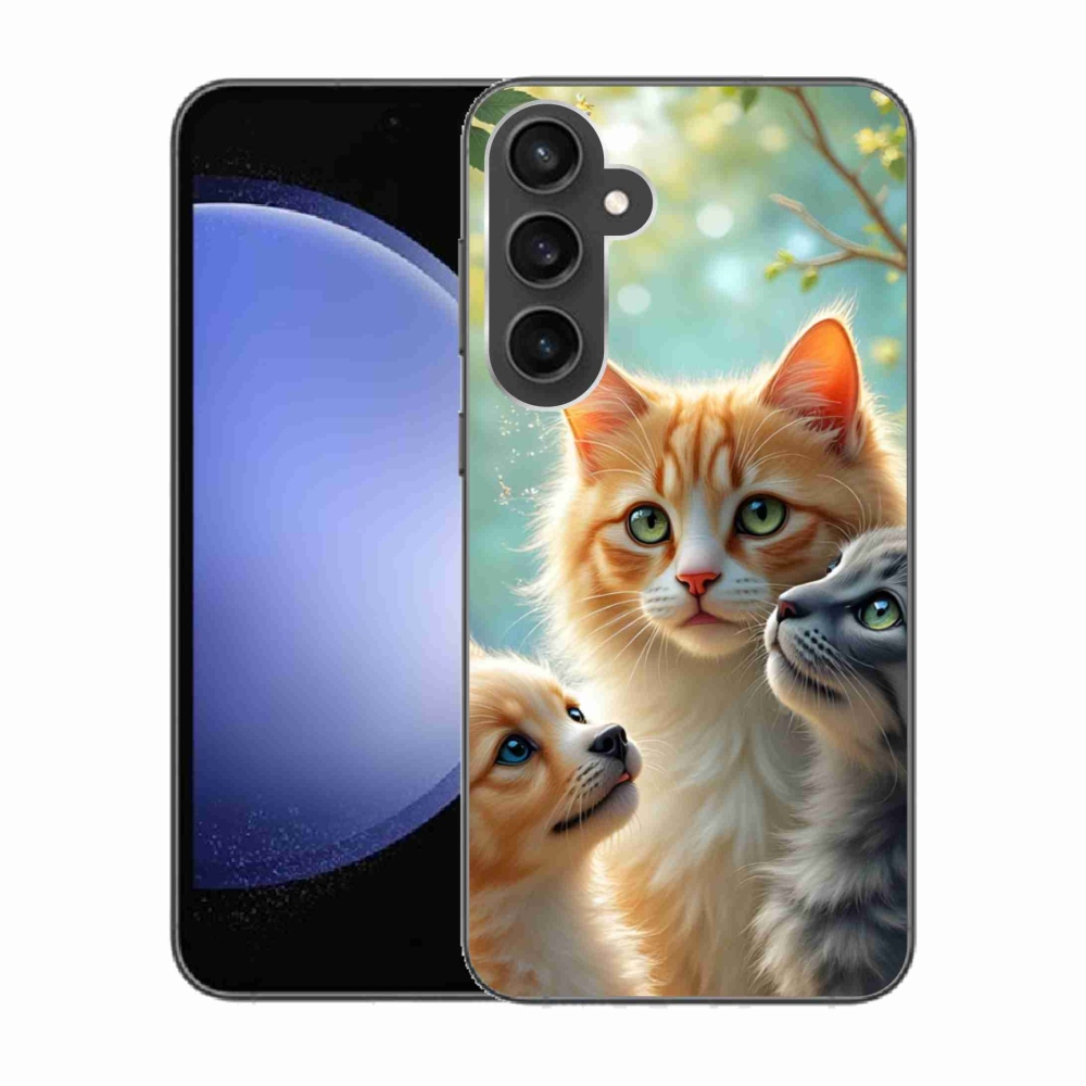 Gelový kryt mmCase na Samsung Galaxy S23 FE - zvířecí přátelství 2