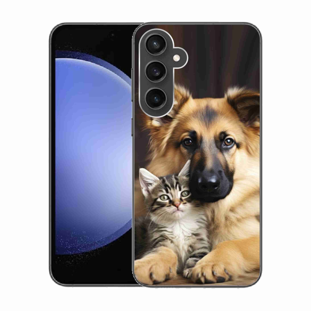 Gelový kryt mmCase na Samsung Galaxy S23 FE - zvířecí přátelství