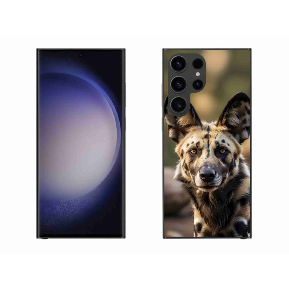 Gelový kryt mmCase na Samsung Galaxy S23 Ultra 5G - africký divoký pes