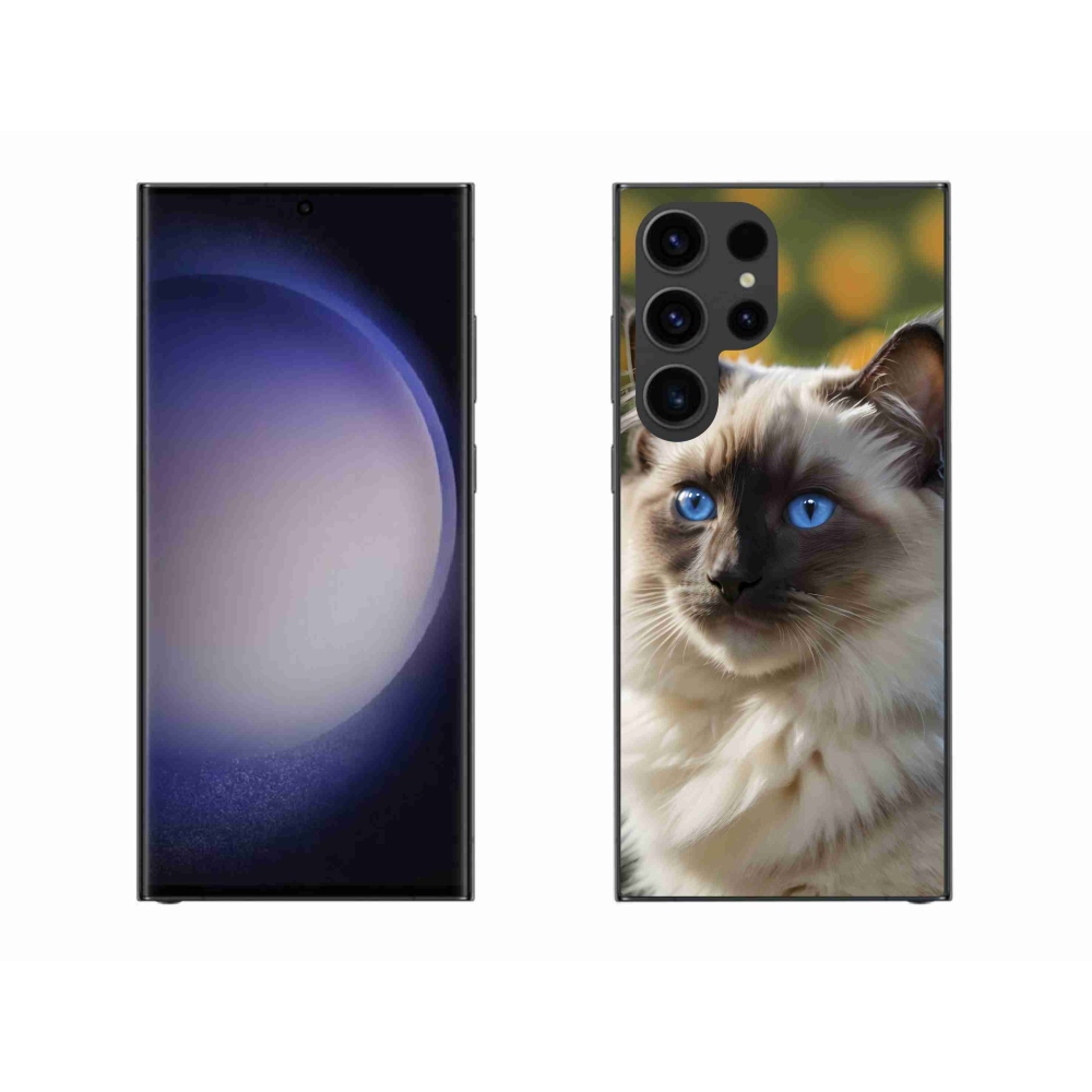 Gelový kryt mmCase na Samsung Galaxy S23 Ultra 5G - bílý ragdoll