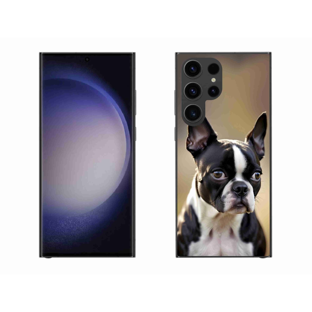 Gelový kryt mmCase na Samsung Galaxy S23 Ultra 5G - bostonský teriér