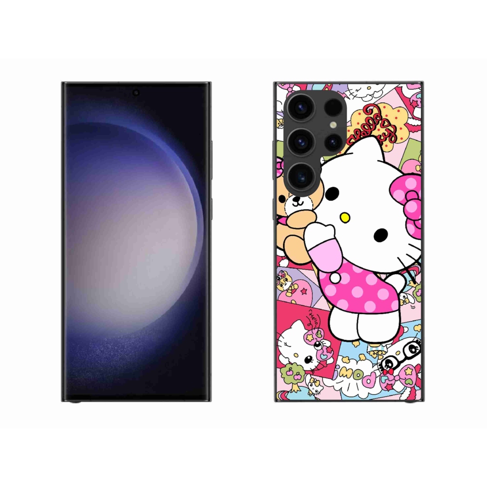 Gelový kryt mmCase na Samsung Galaxy S23 Ultra 5G - cute kitty