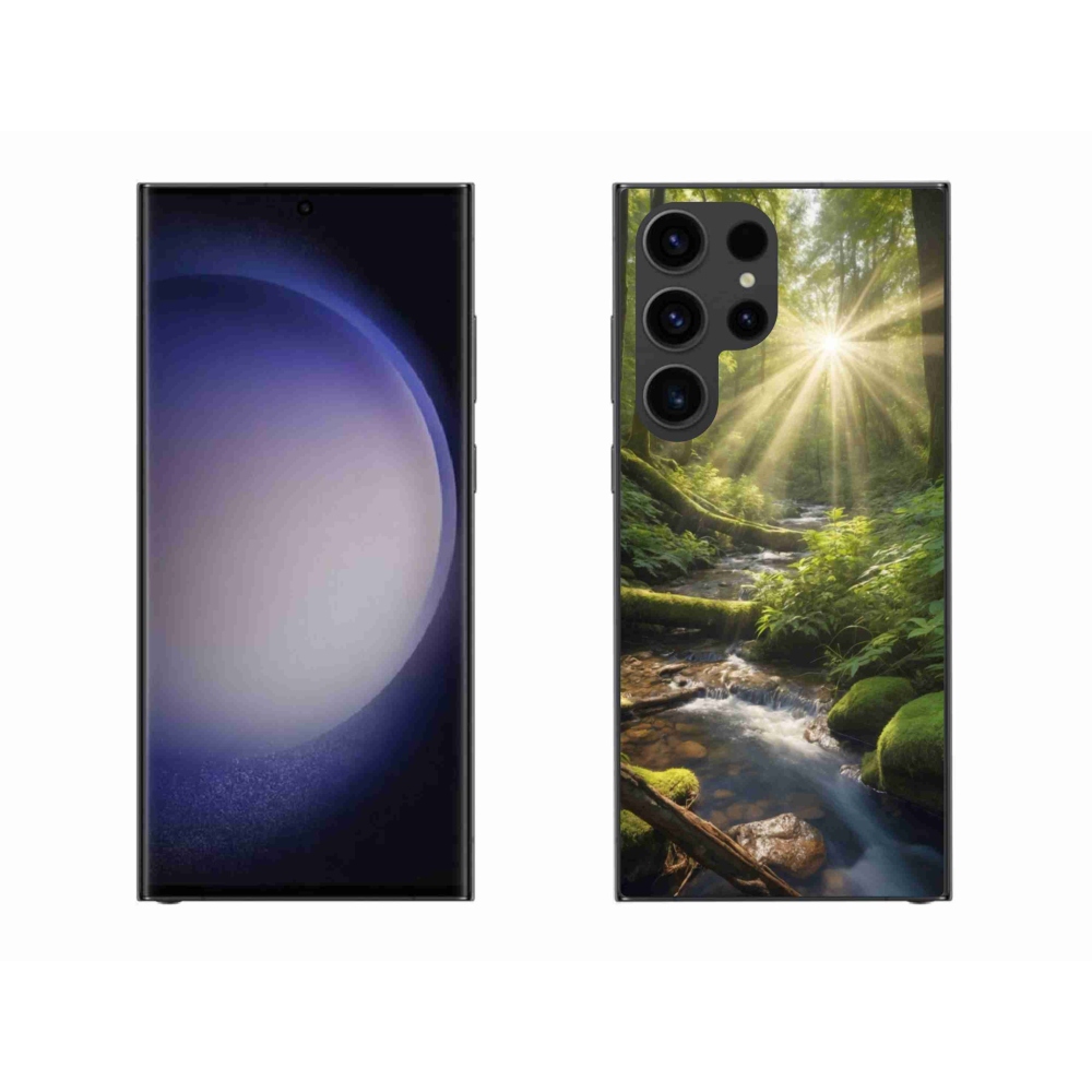 Gelový kryt mmCase na Samsung Galaxy S23 Ultra 5G - hlubina lesa