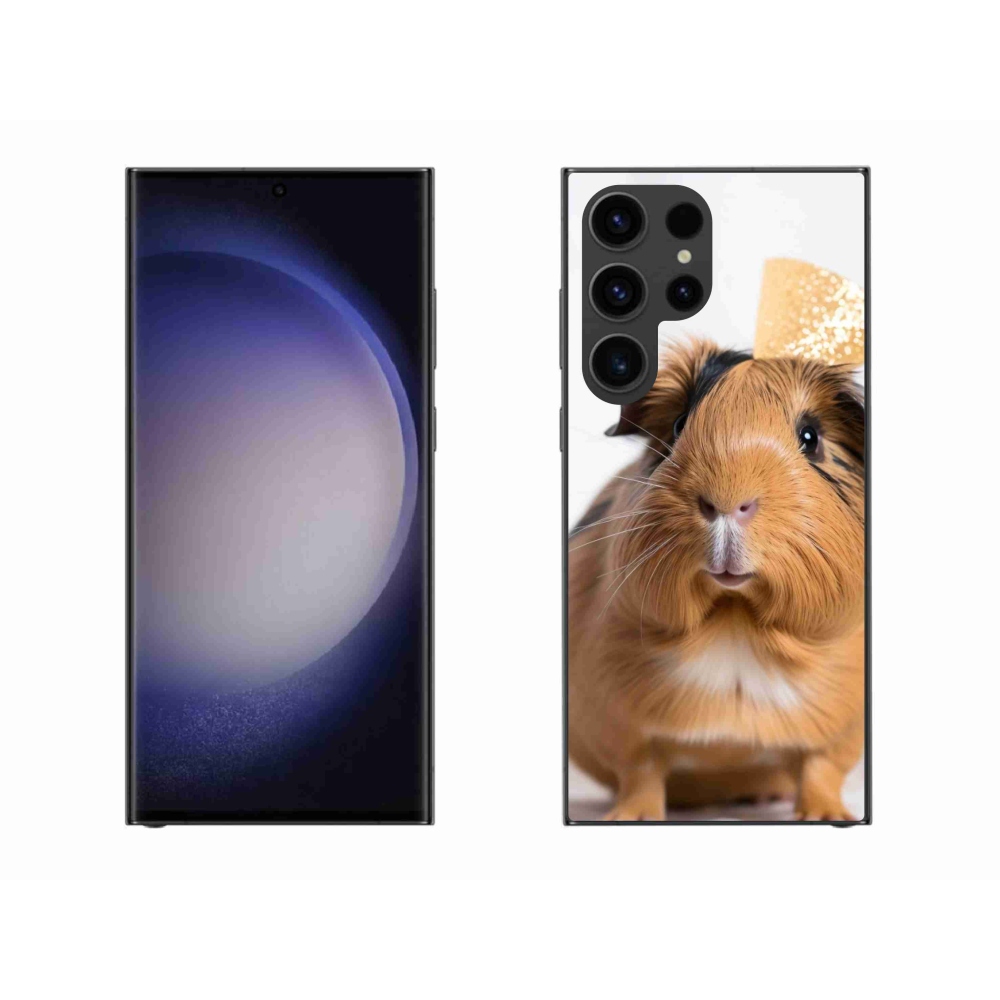 Gelový kryt mmCase na Samsung Galaxy S23 Ultra 5G - hnědé morče