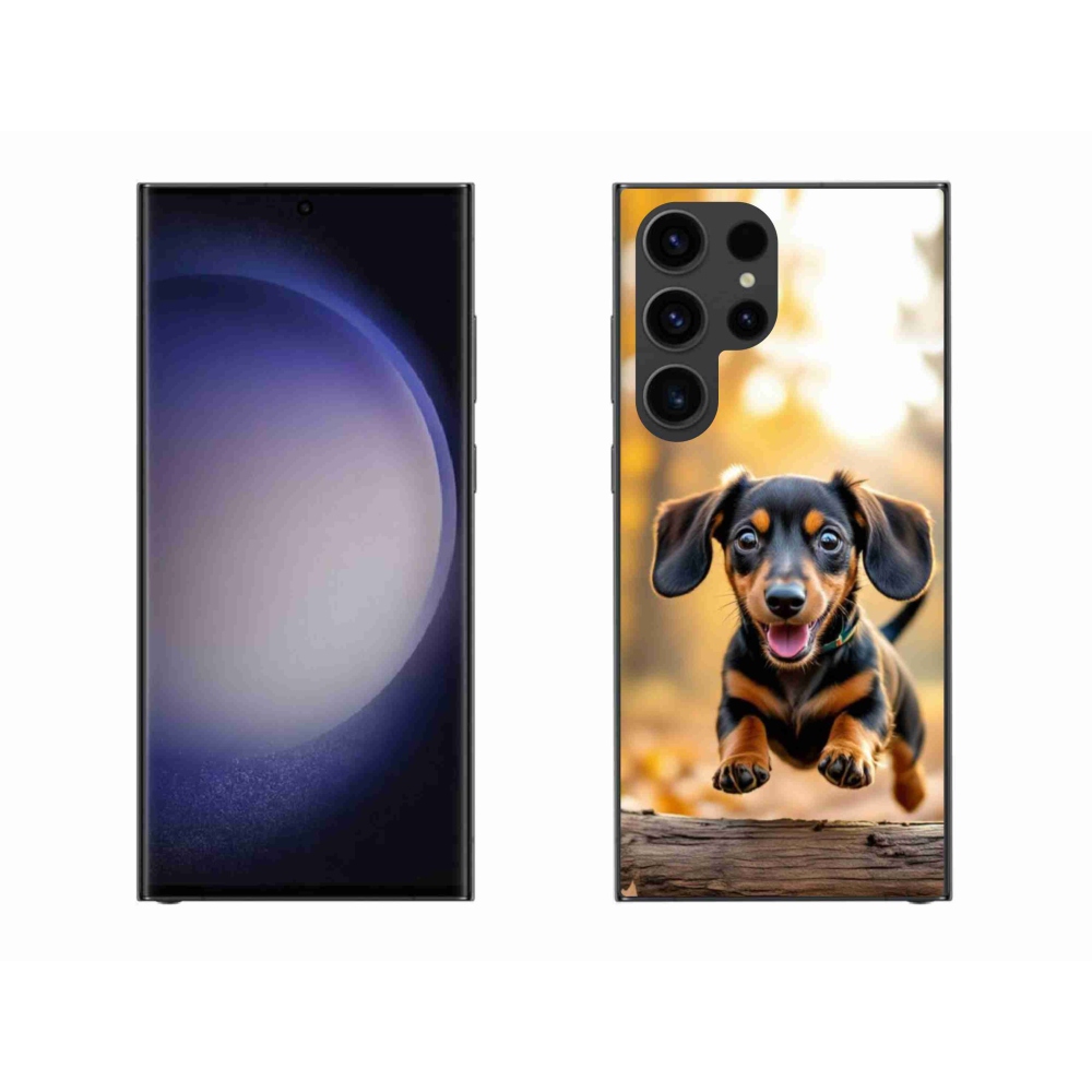 Gelový kryt mmCase na Samsung Galaxy S23 Ultra 5G - jezevčík 2