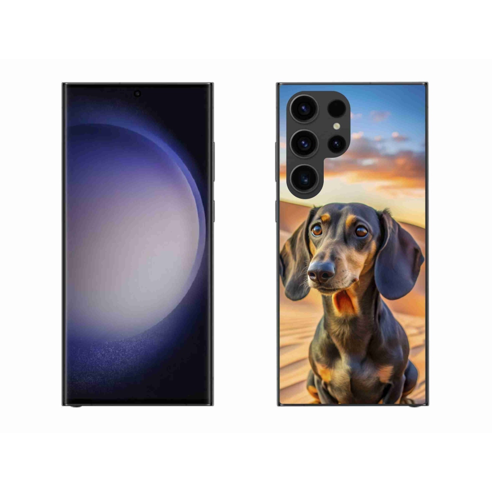 Gelový kryt mmCase na Samsung Galaxy S23 Ultra 5G - jezevčík 3 