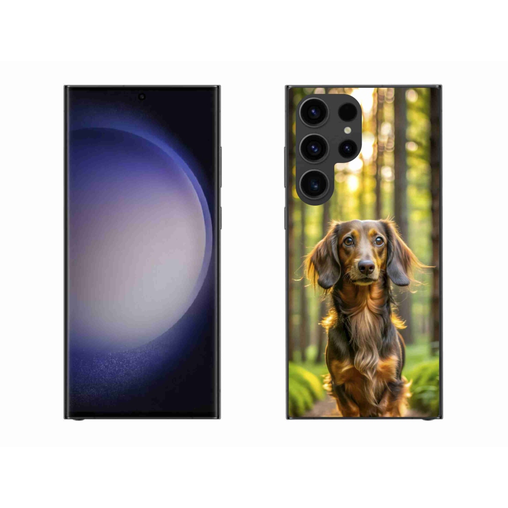 Gelový kryt mmCase na Samsung Galaxy S23 Ultra 5G - jezevčík 4