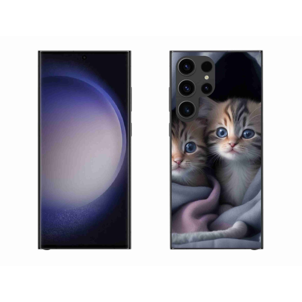 Gelový kryt mmCase na Samsung Galaxy S23 Ultra 5G - kočičí duo 2