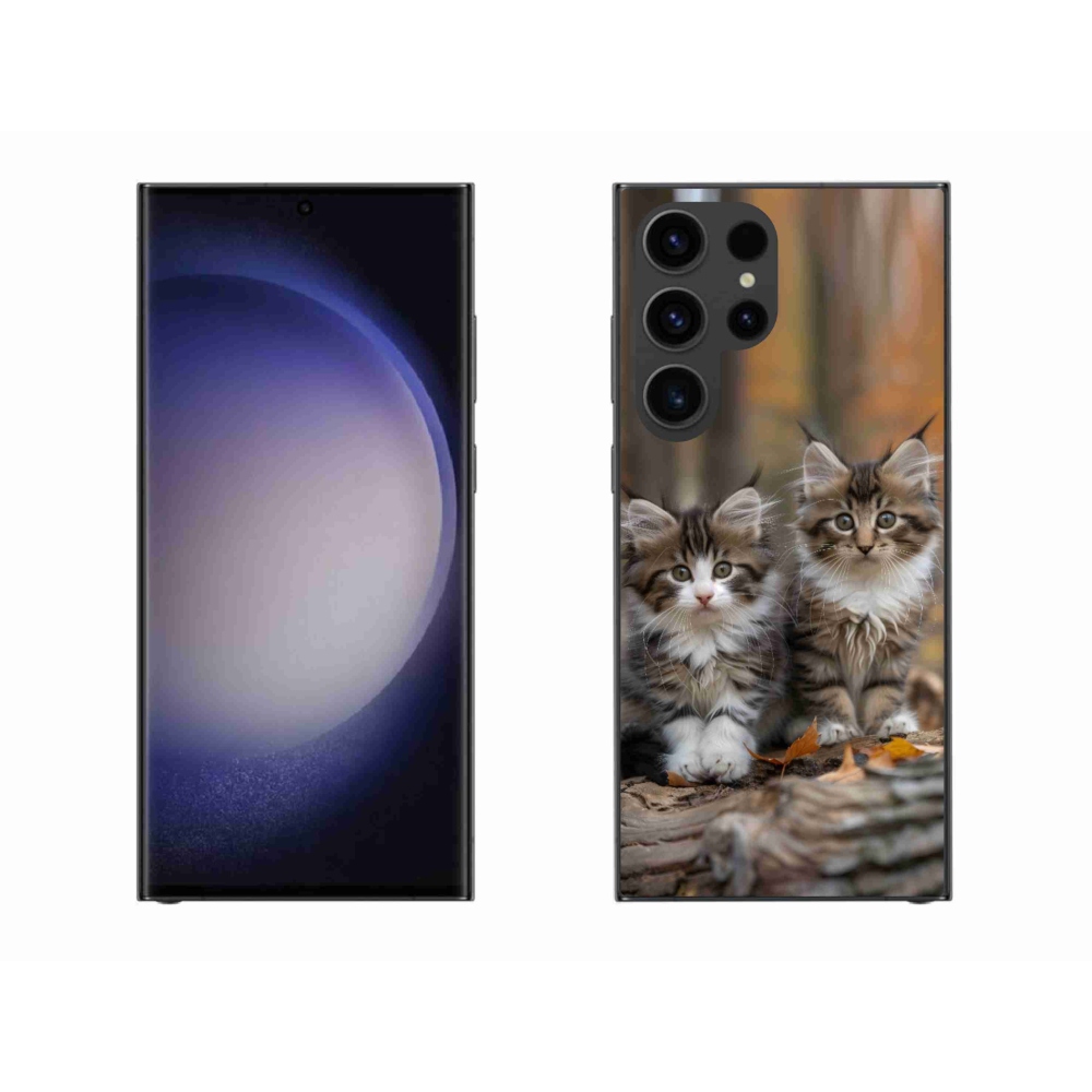Gelový kryt mmCase na Samsung Galaxy S23 Ultra 5G - kočičí duo 3