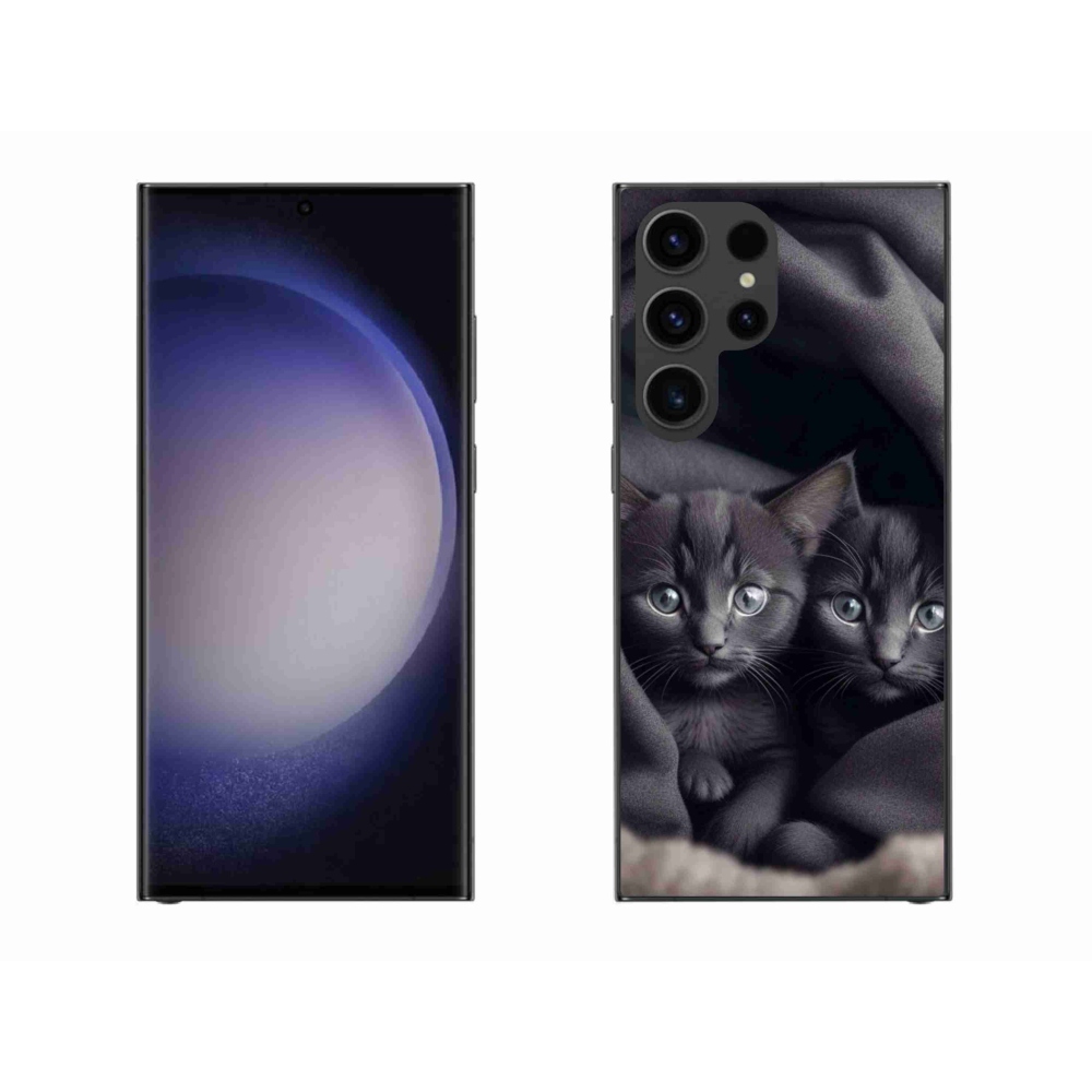 Gelový kryt mmCase na Samsung Galaxy S23 Ultra 5G - kočičí duo