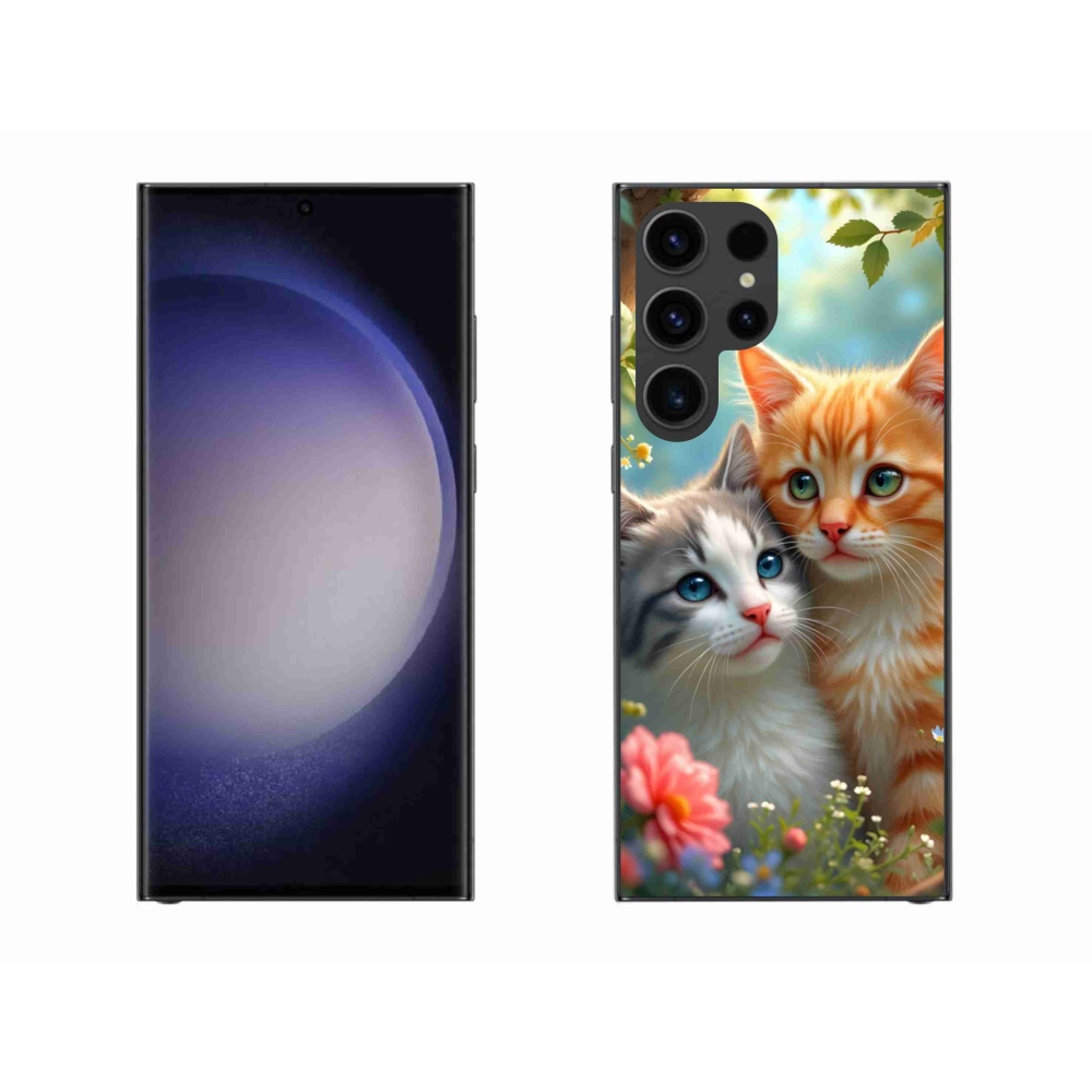 Gelový kryt mmCase na Samsung Galaxy S23 Ultra 5G - kočičí láska 2