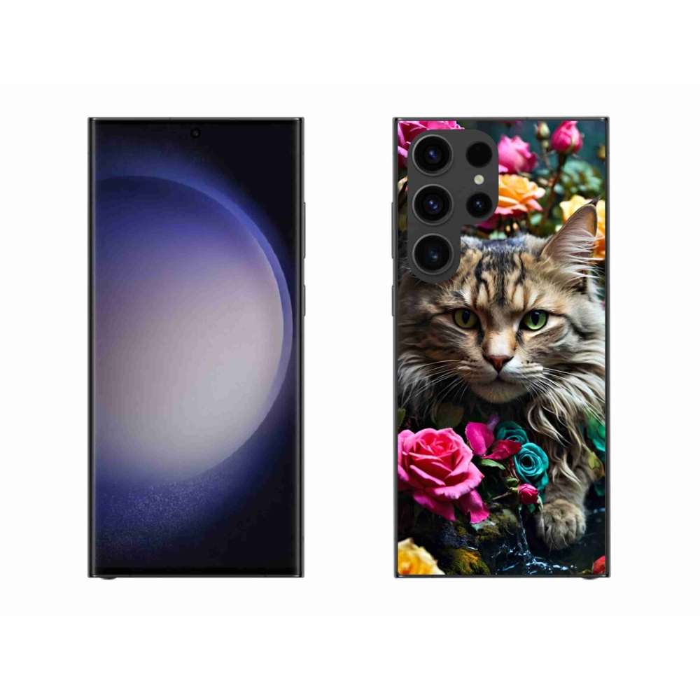 Gelový kryt mmCase na Samsung Galaxy S23 Ultra 5G - kočíčí pohled 2