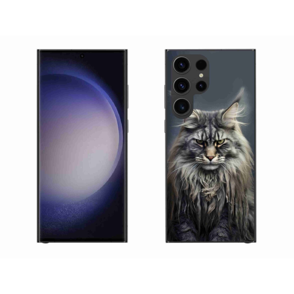 Gelový kryt mmCase na Samsung Galaxy S23 Ultra 5G - kočíčí pohled 4