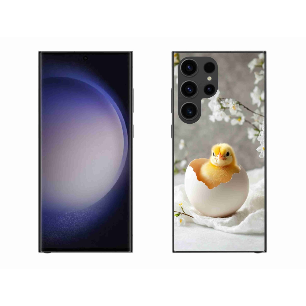 Gelový kryt mmCase na Samsung Galaxy S23 Ultra 5G - kuřátko