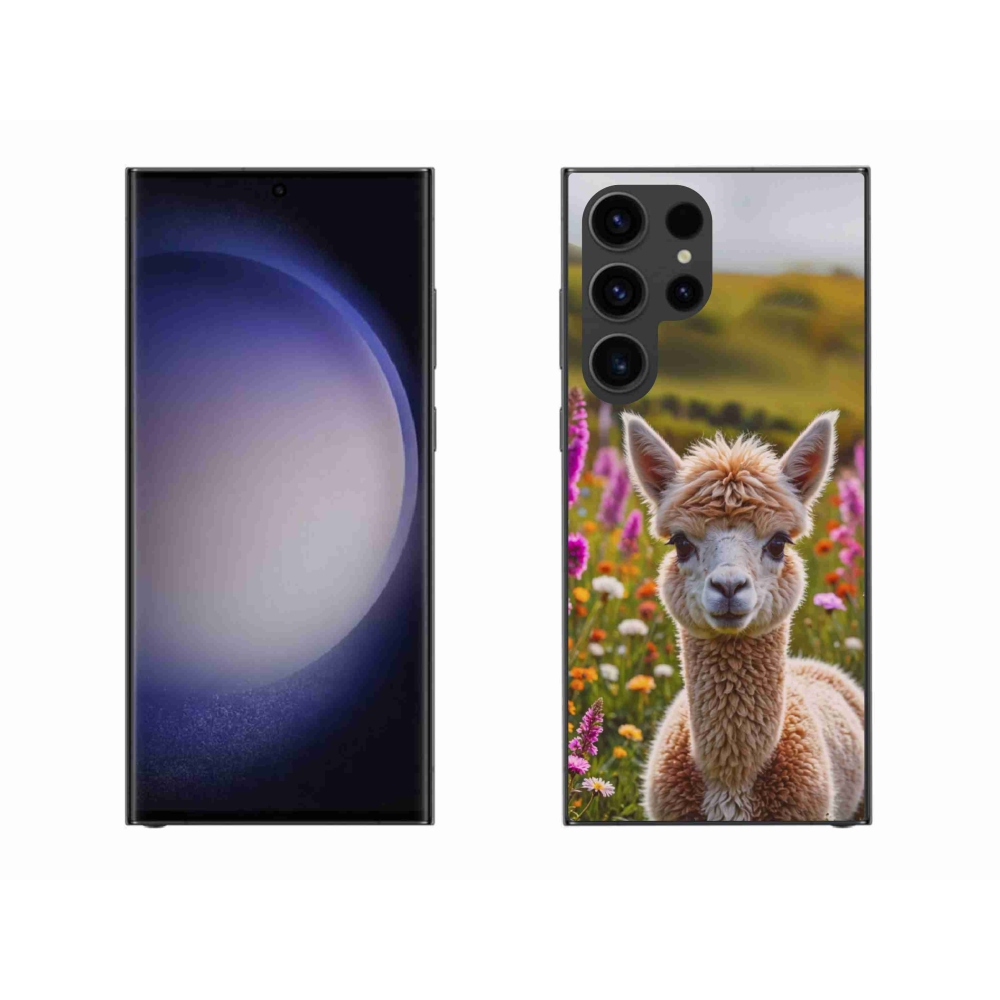 Gelový kryt mmCase na Samsung Galaxy S23 Ultra 5G - lama na louce