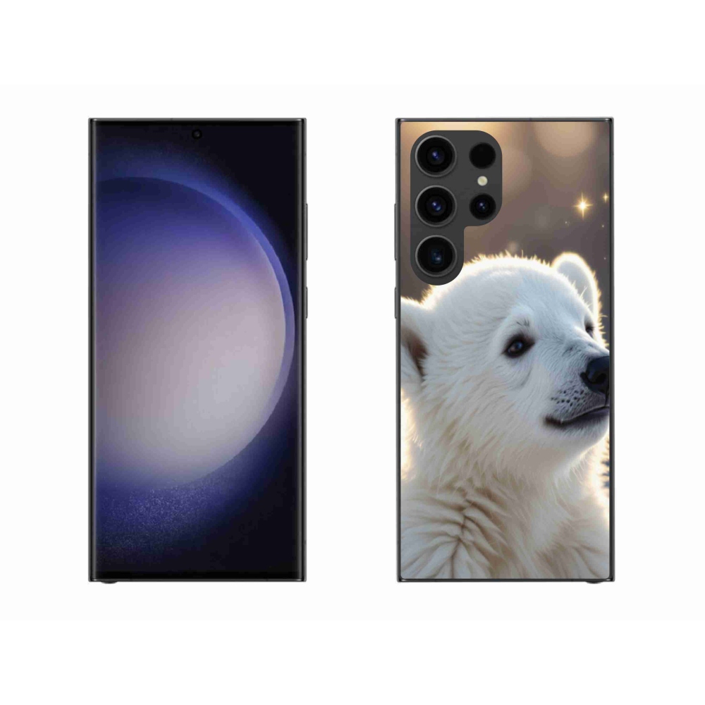 Gelový kryt mmCase na Samsung Galaxy S23 Ultra 5G - lední medvěd