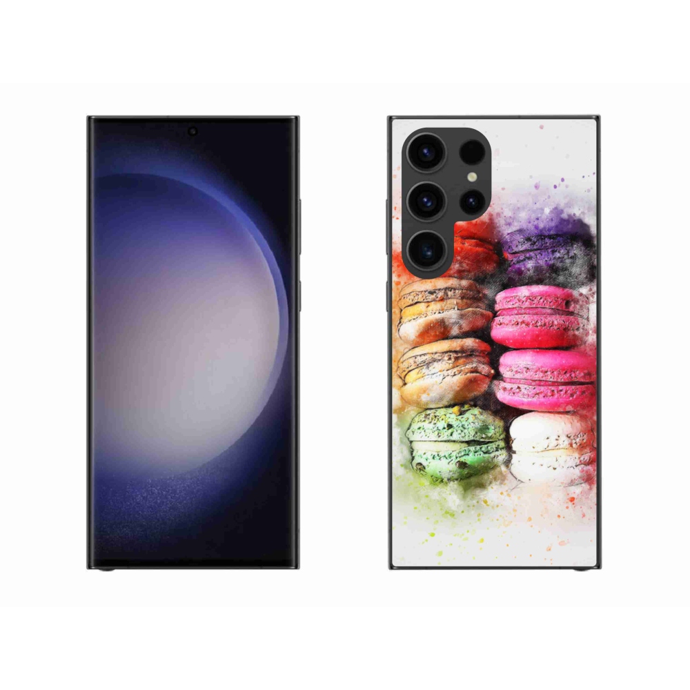 Gelový kryt mmCase na Samsung Galaxy S23 Ultra 5G - makrónky