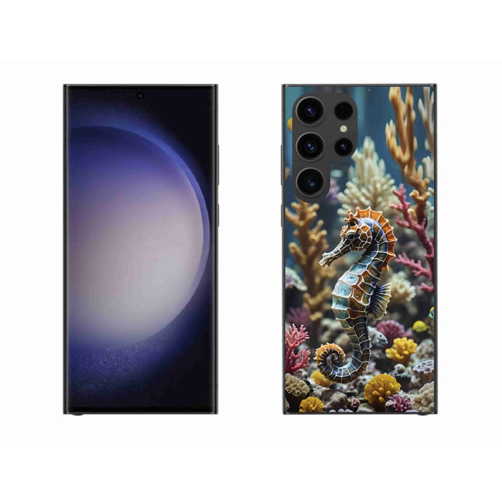 Gelový kryt mmCase na Samsung Galaxy S23 Ultra 5G - mořský koník 2