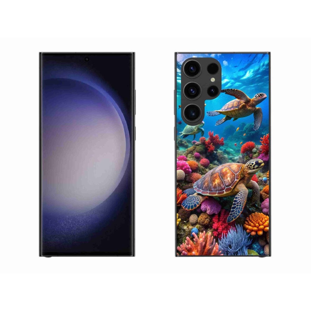 Gelový kryt mmCase na Samsung Galaxy S23 Ultra 5G - mořský svět 2