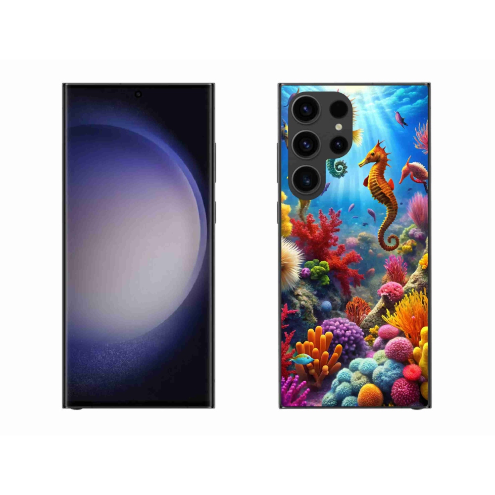 Gelový kryt mmCase na Samsung Galaxy S23 Ultra 5G - mořský svět 3