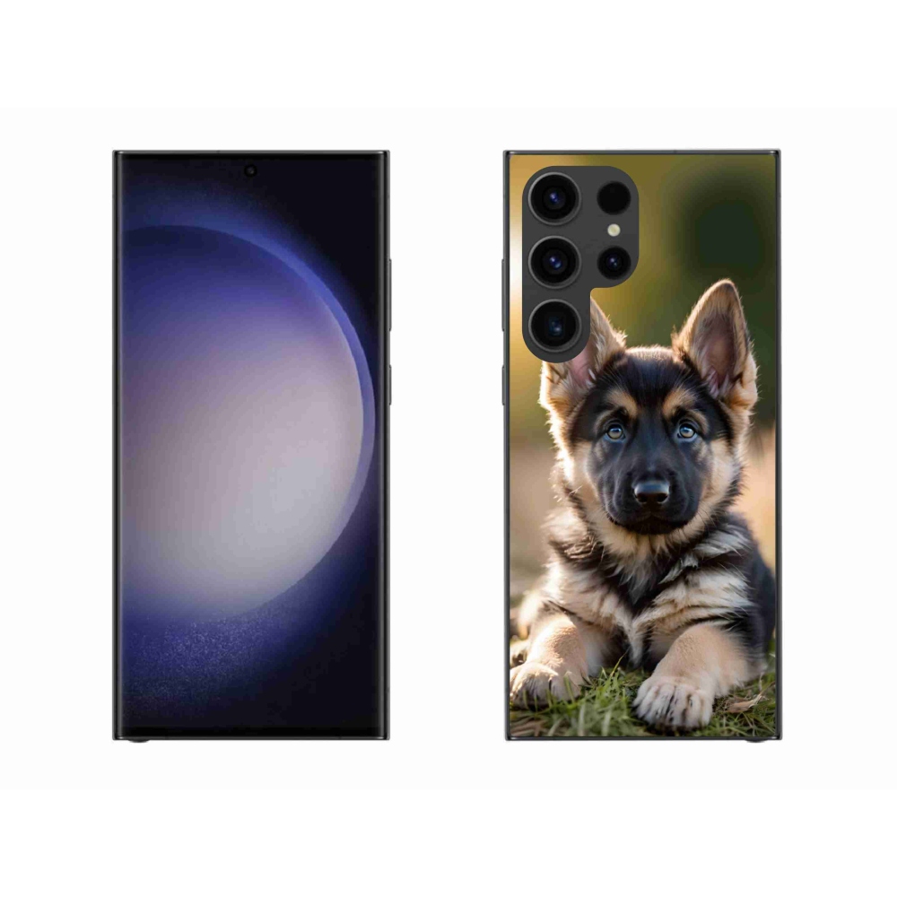 Gelový kryt mmCase na Samsung Galaxy S23 Ultra 5G - německý ovčák v přírodě