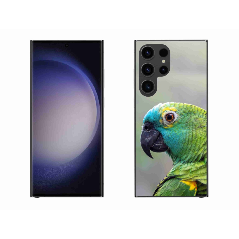 Gelový kryt mmCase na Samsung Galaxy S23 Ultra 5G - papoušek amazoňan