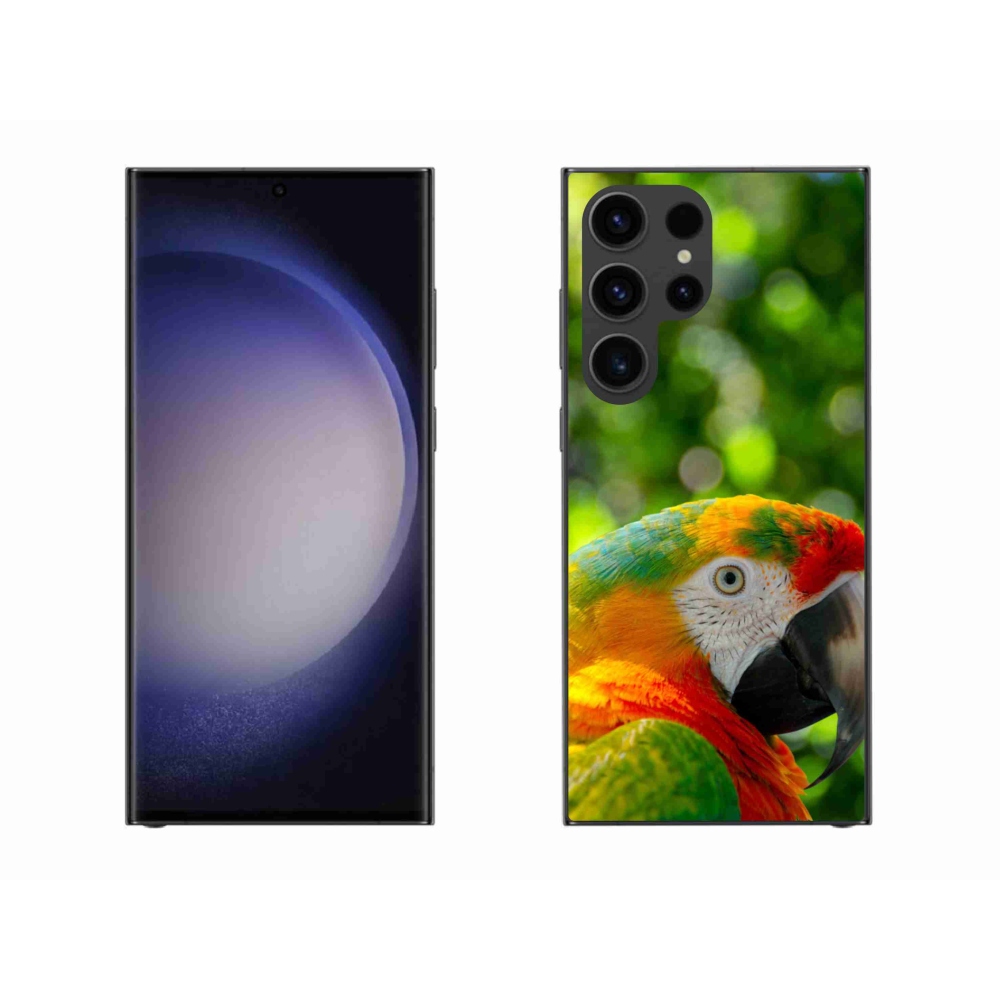Gelový kryt mmCase na Samsung Galaxy S23 Ultra 5G - papoušek ara 3