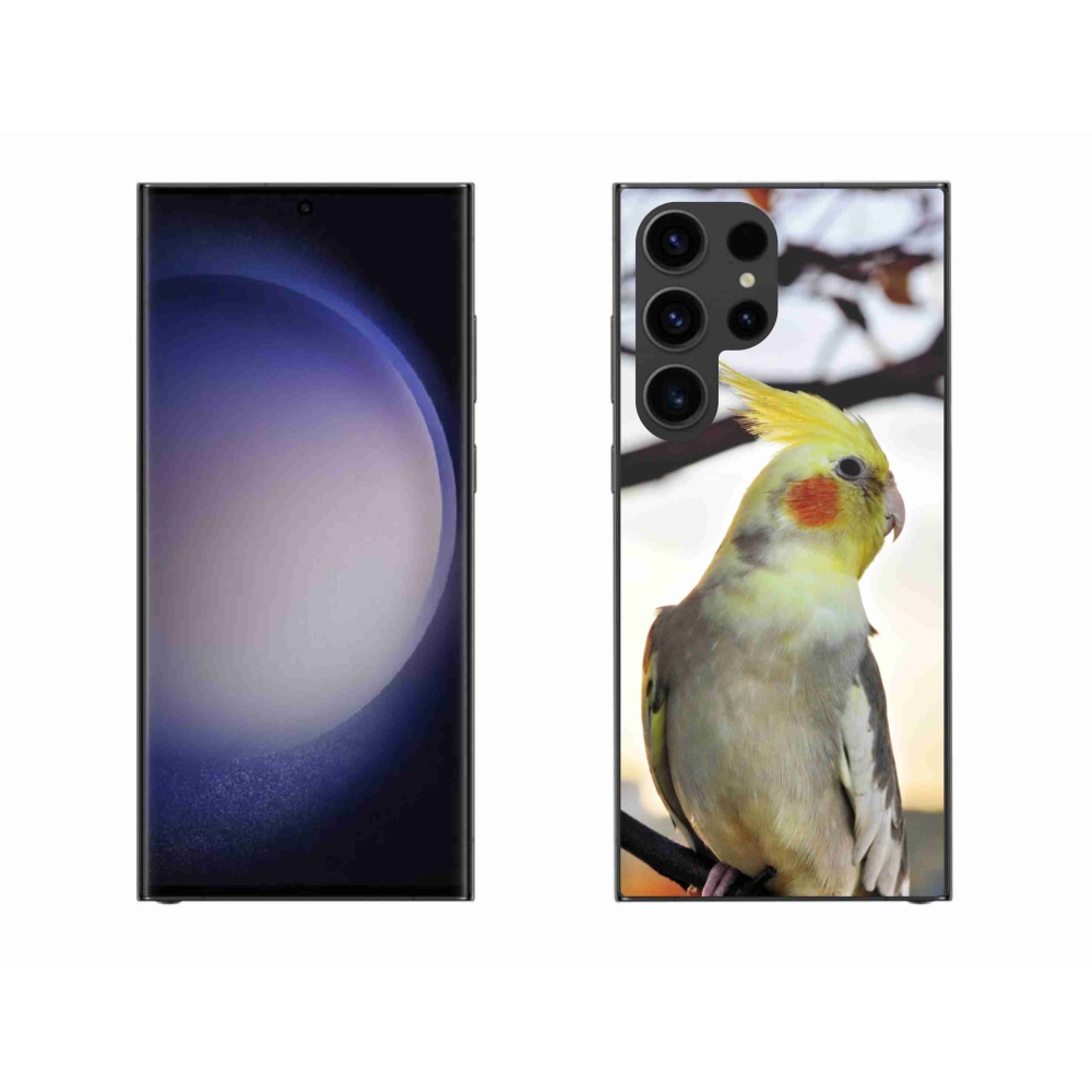 Gelový kryt mmCase na Samsung Galaxy S23 Ultra 5G - papoušek korela