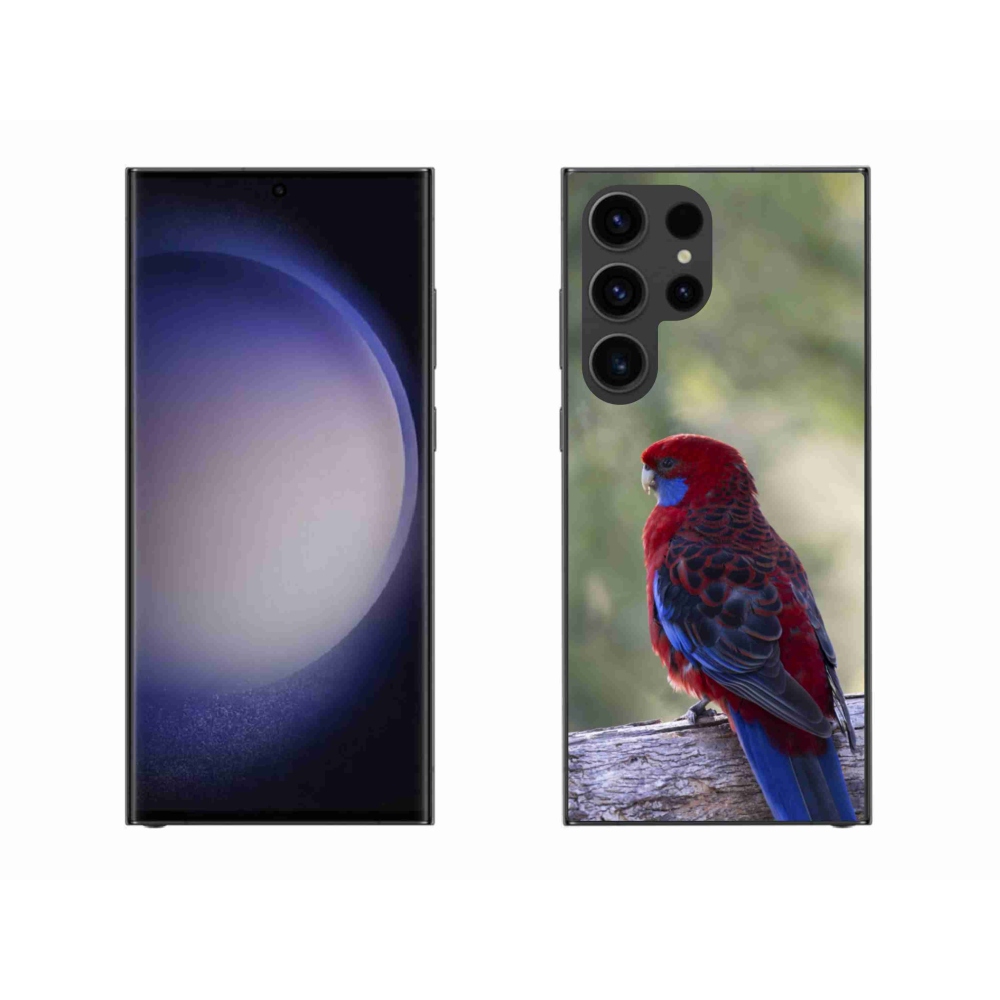 Gelový kryt mmCase na Samsung Galaxy S23 Ultra 5G - papoušek rosela