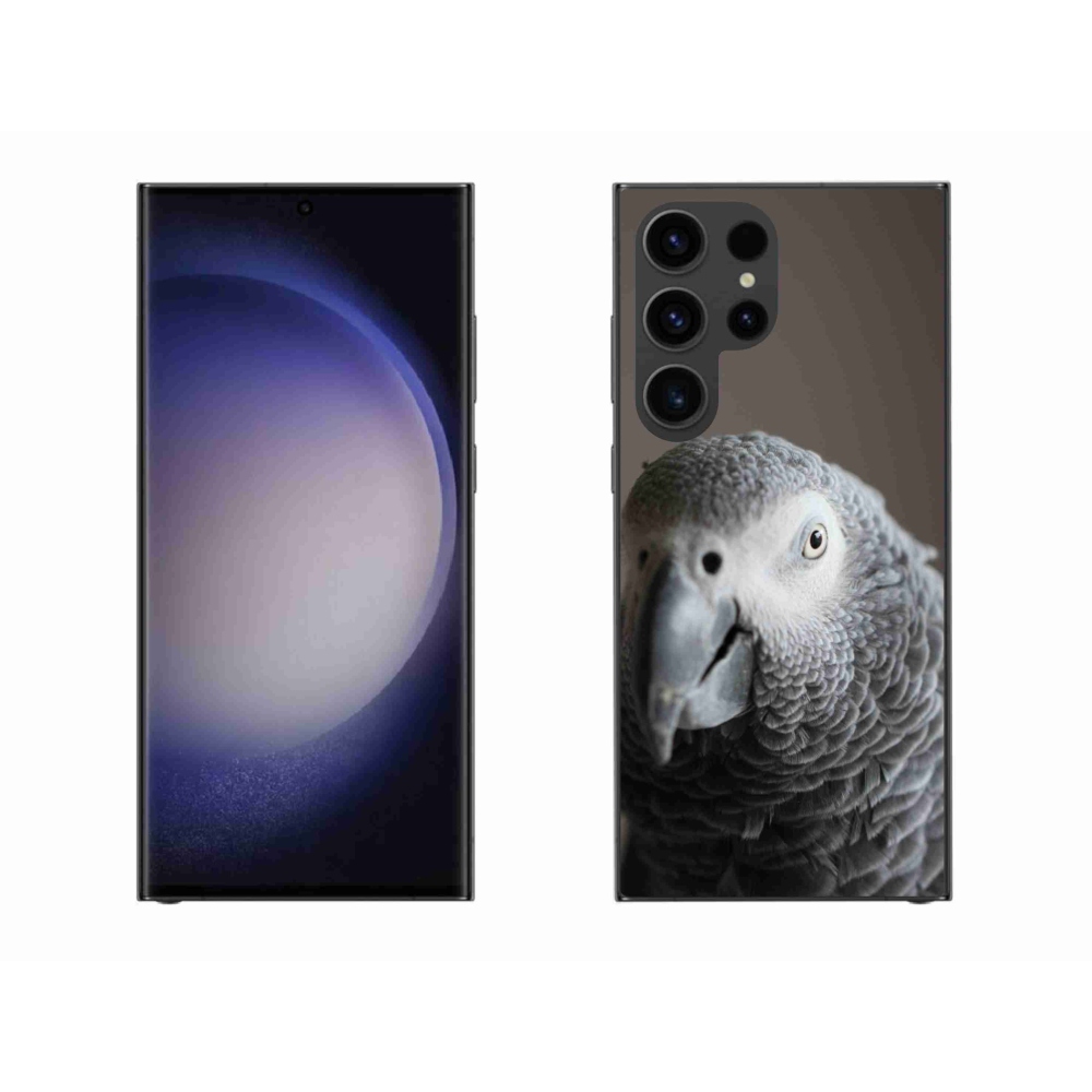 Gelový kryt mmCase na Samsung Galaxy S23 Ultra 5G - papoušek žako 2