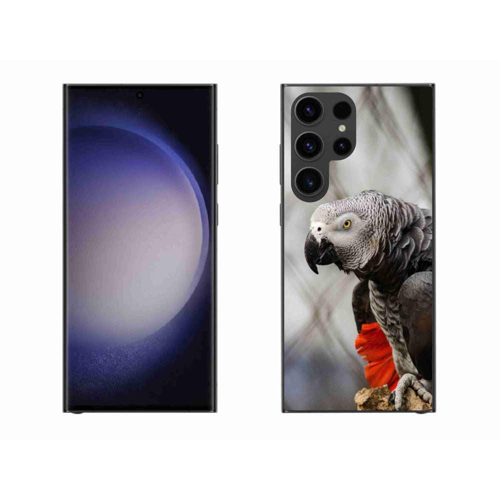 Gelový kryt mmCase na Samsung Galaxy S23 Ultra 5G - papoušek žako 3