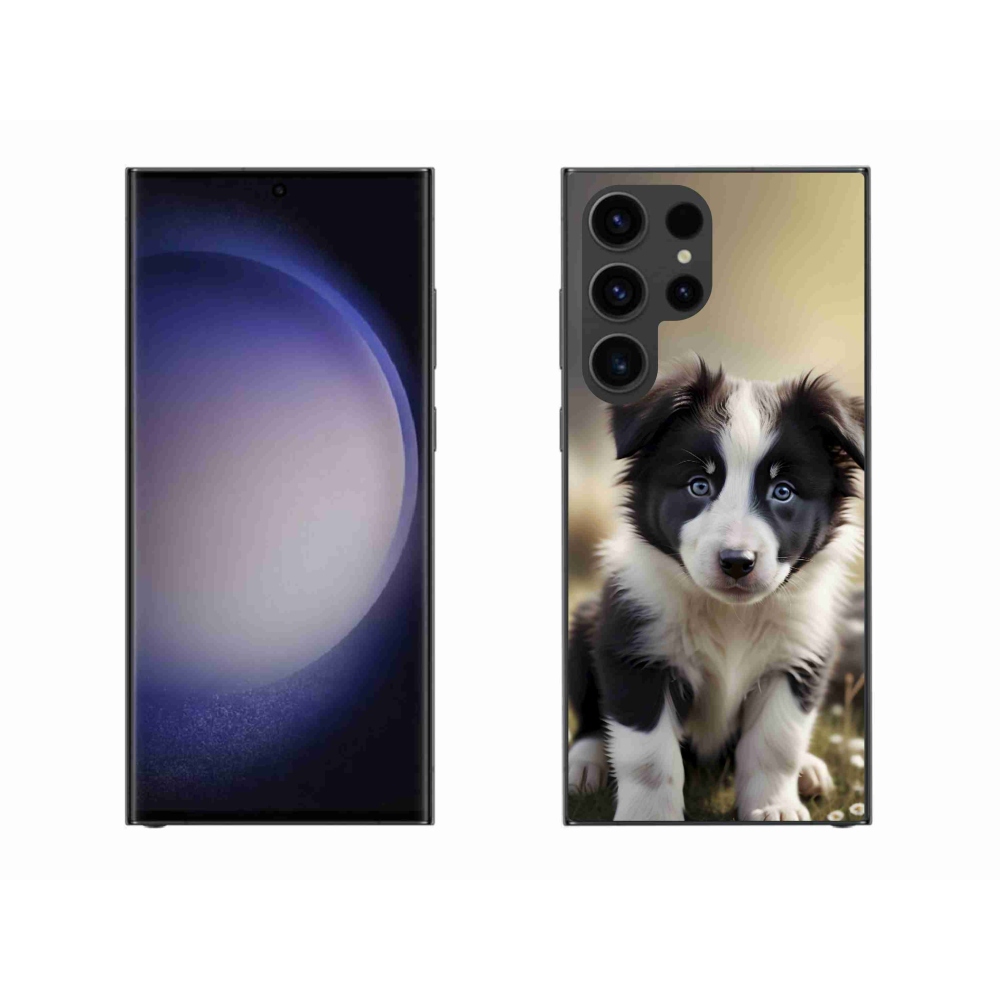 Gelový kryt mmCase na Samsung Galaxy S23 Ultra 5G - roztomilá border kolie