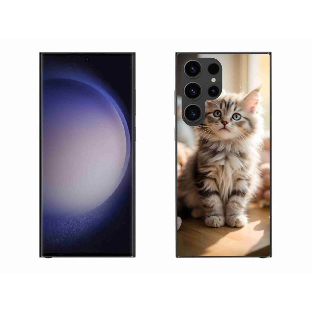 Gelový kryt mmCase na Samsung Galaxy S23 Ultra 5G - roztomilé kotě 10