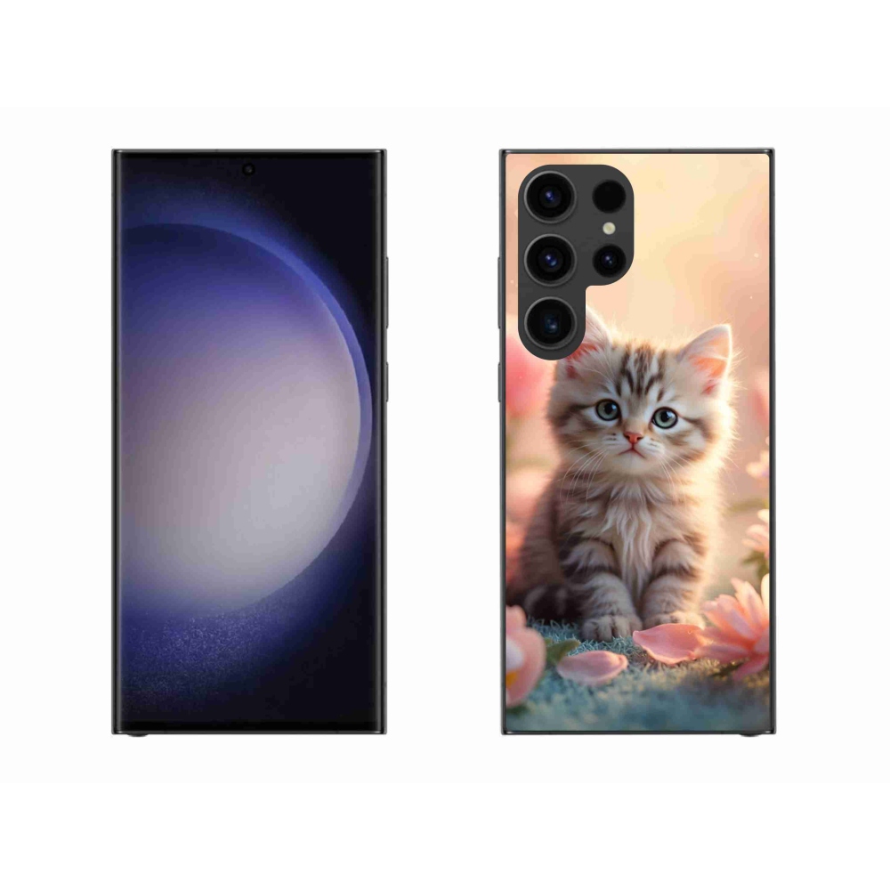 Gelový kryt mmCase na Samsung Galaxy S23 Ultra 5G - roztomilé kotě 8