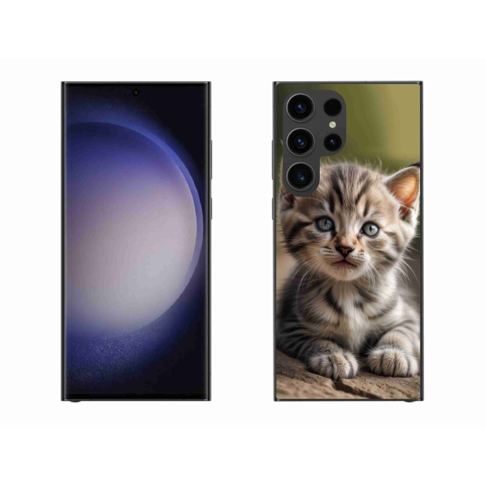 Gelový kryt mmCase na Samsung Galaxy S23 Ultra 5G - roztomilé kotě 9