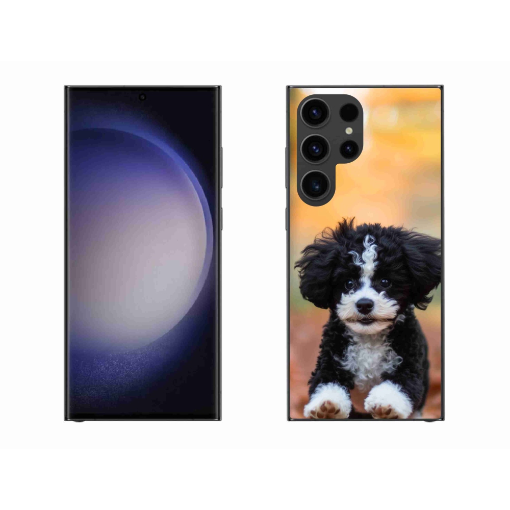 Gelový kryt mmCase na Samsung Galaxy S23 Ultra 5G - roztomilé štěně 2