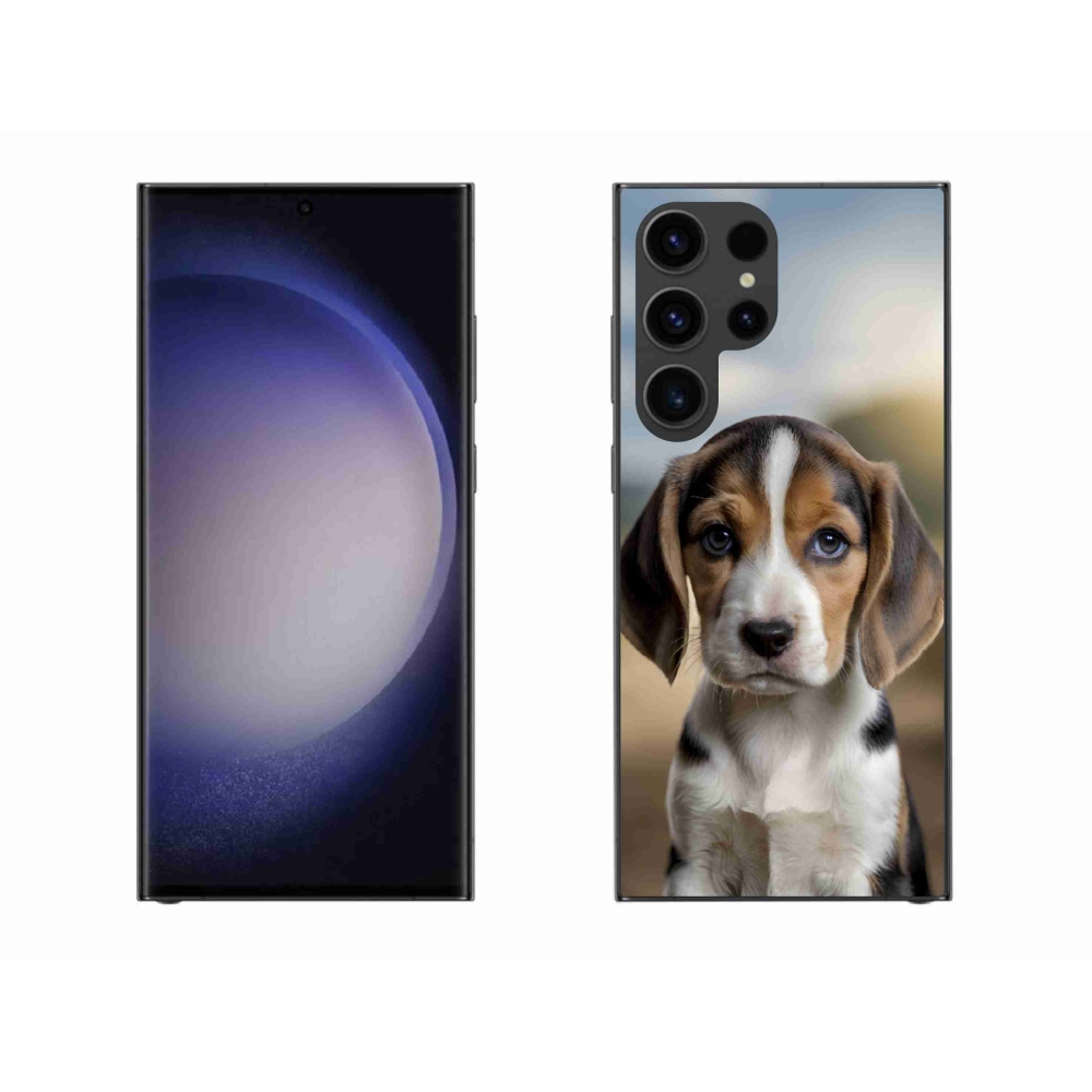 Gelový kryt mmCase na Samsung Galaxy S23 Ultra 5G - roztomilý bígl