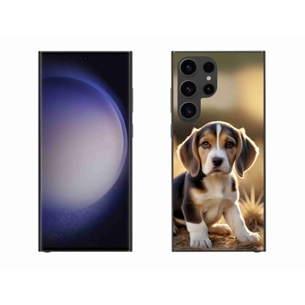 Gelový kryt mmCase na Samsung Galaxy S23 Ultra 5G - roztomilý bígl