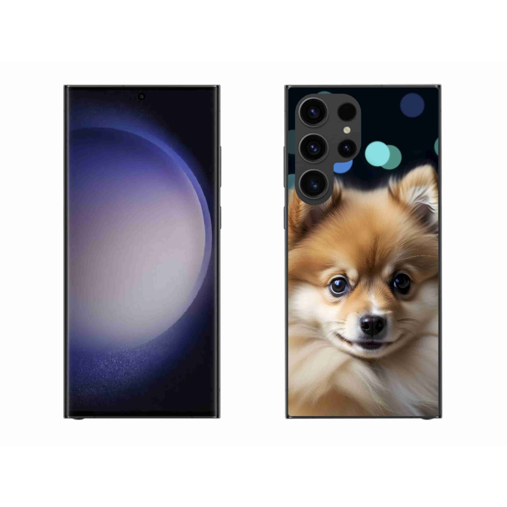Gelový kryt mmCase na Samsung Galaxy S23 Ultra 5G - roztomilý pomeranian