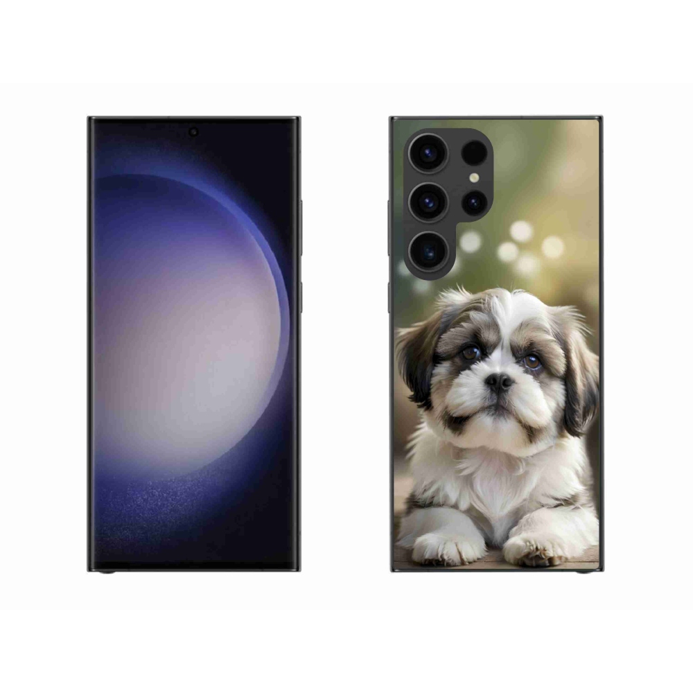 Gelový kryt mmCase na Samsung Galaxy S23 Ultra 5G - roztomilý shih-tzu