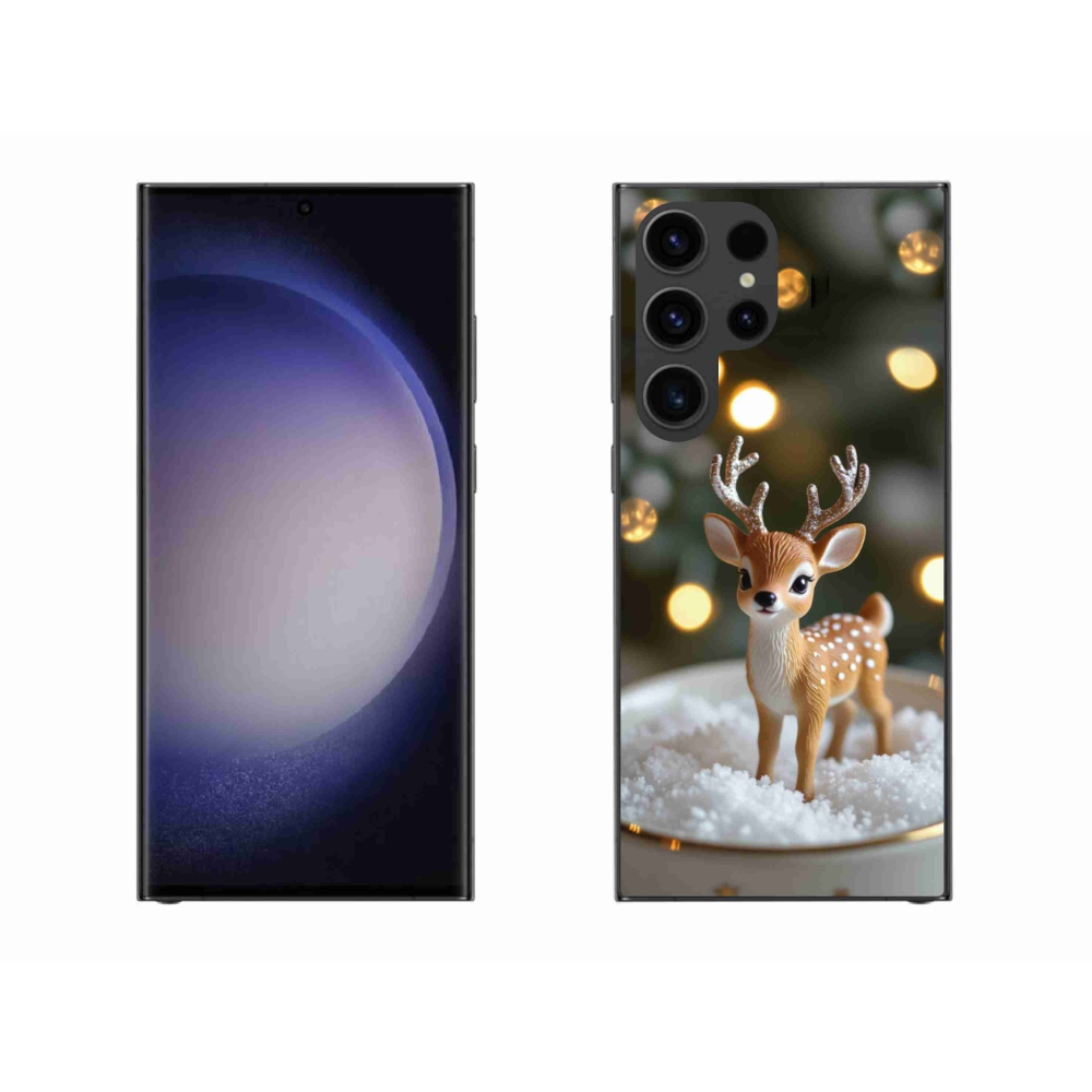 Gelový kryt mmCase na Samsung Galaxy S23 Ultra 5G - roztomilý vánoční jelen